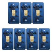 RimaGold 7 Adet 1 gr 24 Ayar NadirGold Gram Altın (Dikdörtgen) - 1