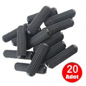Aletçantam Plastik Kavela 8mm Mobilya Dolap Bağlantı Birleştirme Montaj Aparatı - 20 Adet - 1