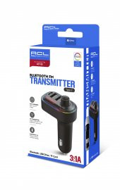 ACL AFT-09 3.1 Amper Araç İçi Bluetooth Modulatör - Araç İçi Çakmaklık Şarj Type-C - 1