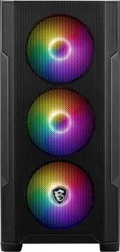 MSI MAG FORGE M100A Akrilik yan panel 3x120mm 1x120mm Auto RGB Fan mATX Gaming Bilgisayar Kasası - 1
