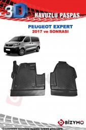 Peugeot Expert 2017 ve Sonrası 3D Havuzlu Paspas Takımı Bizymo thumbnail 2