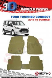 Ford Connect 2015 ve Sonrası 3D Havuzlu Bej Paspas Takımı Bizymo - 2