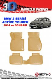 Bmw 2 Serisi Active Tourer 2014+ Bej 3D Havuzlu Paspas Bizymo - 2