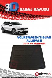 Volkswagen Tiguan Uzun Şase 2017 Ve Sonrası 3D Bagaj Havuzu Bizymo thumbnail 2