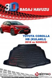 Toyota Corolla HB 2018+ Kulaklı 3D Bagaj Havuzu Bizymo - 2