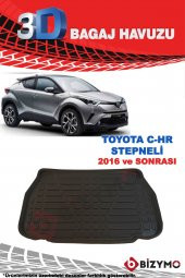 Toyota C-Hr Stepneli 2016 Ve Sonrası 3D Bagaj Havuzu Bizymo thumbnail 2
