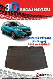Suzuki Vitara Suv 5 Kapı Alt 2016 Ve Sonrası 3D Bagaj Havuzu Bizymo - 2