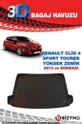 Renault Clio 4 Sport Tourer Yüksek 2013 Ve Sonrası 3D Bagaj Havuzu Bizymo thumbnail 2