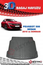 Peugeot Yeni 508 Sedan 2019+ 3D Bagaj Havuzu Bizymo - 2