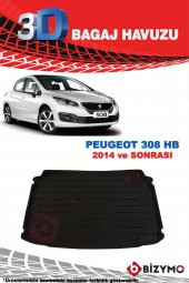 Peugeot 308 Hb 2014 Ve Sonrası 3D Bagaj Havuzu Bizymo - 2