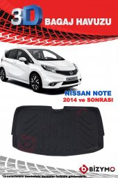 Nissan Note 2014 Ve Sonrası 3D Bagaj Havuzu Bizymo - 2