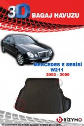 Mercedes E Serisi W211 Sedan 2002-2009 3D Bagaj Havuzu Bizymo - 2