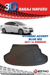 Hyundai Accent Blue Biz 2011 Ve Sonrası 3D Bagaj Havuzu Bizymo thumbnail 3