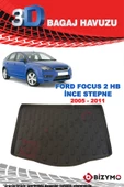 Ford Focus 2 Hb İnce Stepne 2005-2011 3D Bagaj Havuzu Bizymo thumbnail 2