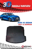 Audi A3 Sedan 2021+ 3D Bagaj Havuzu Bizymo thumbnail 2