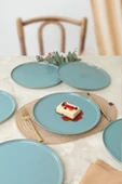 Keramika Turkuaz Granit Nordic Servis Tabağı 28 Cm 6 Adet - Q07 thumbnail 1