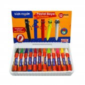 Kids Mode Yağlı Pastel Boya Üçgen 12 Renk DKPB105 - 3