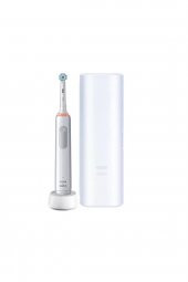 Oral-B Pro 3500 Elektrikli Beyaz Diş Fırçası + Seyahat Kabı - 1