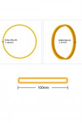 Ekoset 100mm Kauçuk Paket Ambalaj Lastiği 1000 Adet - 6