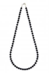 Oniks Doğal Taş 6 mm Düğümlü Kolye thumbnail 1