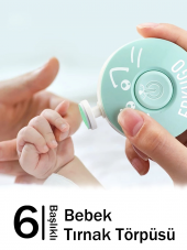 DECODEMA Bebek Tırnak Törpüsü Pilli 6 Başlıklı Çocuk Tırnak Makası Yenidoğan Manikür Seti - 5