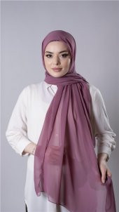 Gül Kurusu Pratik Hazır Geçmeli Şal Şifon Kumaş Hijab Bone 3009_18 - 4