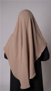 Yavru Ağzı Pratik Hazır Geçmeli Tesettür Eşarp Aerobin Kumaş  Çapraz Hijab 2307_35 - 4