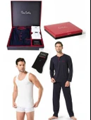 Pierre Cardin Erkek Çeyiz Set Takım 6lı Siyah - 1