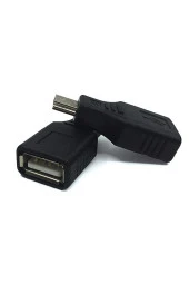 5 Pin Mini Usb Erkek Usb Dişi Aparat Oto Teyp Flash Bellek Mini Usb Otg Dönüştürücü thumbnail 2