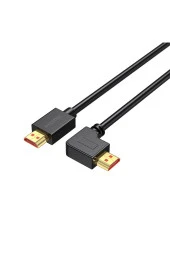 1.5 mt Hdmi L Kablo 90 Derece Sağ Açılı Hdmı Erkek Erkek L Kablo thumbnail 2