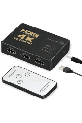 3 Port Hdmi Switch Kumandalı Hdmı Seçici 3 Giriş 1 Çıkış Hdmi Çoğaltıcı Hd1080p - 1