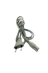 1.5m Gri Renk Teyp Işıldak Fişi C7 Power Güç Kablosu 1.5 Metre 2x0.75 Enerji Kablosu 2 Pinli thumbnail 1