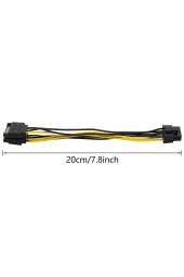 8 Pin - 2xsata 15 Pin Sata Güç Kablosu (sata - 8 Pin Pcıe) Ekran Kartı Power Kablosu 8pin Sata 6pin thumbnail 3