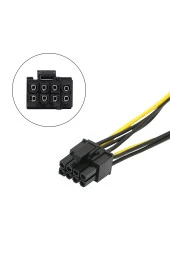 8 Pin - 2xsata 15 Pin Sata Güç Kablosu (sata - 8 Pin Pcıe) Ekran Kartı Power Kablosu 8pin Sata 6pin thumbnail 4
