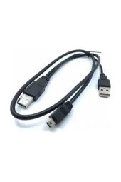 Mini Usb Y Kablo 5 Pin Harici Hdd Kablosu Usb 2.0 5pin Mini Y Kablo - 1