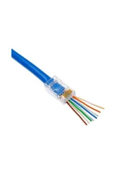 Yeni Nesil Jak Cat5/cat6 Rj45 Konnektör 100 Lü Paket Cat6 Ez Plug thumbnail 1