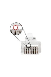 Yeni Nesil Jak Cat5/cat6 Rj45 Konnektör 100 Lü Paket Cat6 Ez Plug thumbnail 3