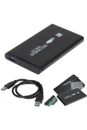 Usb 3.0 Sata 2.5 Harddisk Kutusu + Kılıf Metal Harici Disk Kutusu - 1