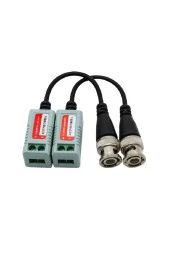 Video Balun Çift Bnc Pasif Sinyal Alıcı-vericileri Hd-cvı/tvı/ahd Cctv Güvenlik Kamera Sistemi Için - 1