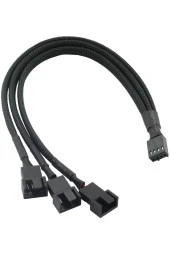 4 Pin Pwm Fan Kontrol Kablosu 4p Dişi 3+3+4p Erkek 4pinli Fan Uzatma Fan Çoklayıcı Pwm Kablo thumbnail 1