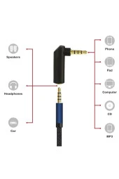 3.5mm Stereo L Aparat 4 Boğumlu 3.5 Mm Stereo 90 Derece Sağ Açılı Çevirici Jak Dişi Erkek L thumbnail 5