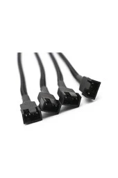 4 Pin Fan Kontrol Kablosu 4p Dişi 3+3+3+4p Erkek Kablo 4pinli Fan Uzatma Fan Çoklayıcı - 4