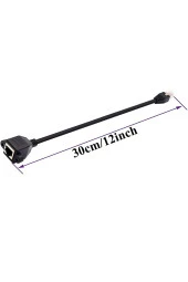 Panel Tipi Dişi Erkek Vidalı Cat 6 Ethernet Ağ Uyumlu Rj45 Panel Montajlanabilir Uzatma Kablosu - 2