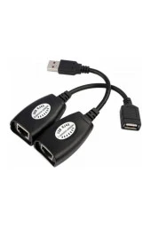 Usb Rj45 Extenderrj45 Usb Ek Uzatıcı Cat5e 6 Kablosu Ekleme Extensıon Extender Rj45 Usb Uzatma thumbnail 1