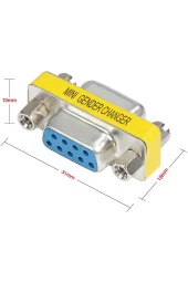 DB9 Dişi Dişi Rs232 Dönüştürücü Seri Kablo Ara Uzatma RS 232 Dişi 9 Pin - 3
