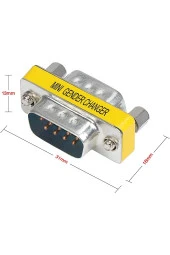 Db9 Erkek Erkek Rs232 Dönüştürücü Seri Kablo Ara Uzatma Rs 232 Erkek 9 Pin - 4