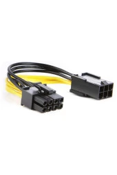 6 Pin 8 Pin Çevirici Kablo 15cm 6pin Erkek - 8pin Dişi Pcıe Express Ekran Kartı Güç Adaptörü Kablosu thumbnail 1