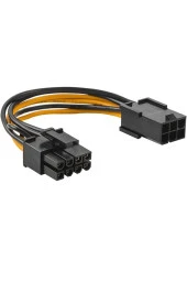 6 Pin 8 Pin Çevirici Kablo 15cm 6pin Erkek - 8pin Dişi Pcıe Express Ekran Kartı Güç Adaptörü Kablosu thumbnail 5