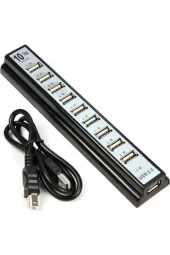 Usb 2.0 10 Port Usb Hub Hi Speed Usb Çoklayıcı - 1