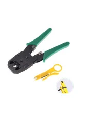 Rj 45 Pensesi Rj45 Rj11 Rj12 Universal Sıkma Pensesi 3lü Konnektör Pense Internet Kablo Soyucu Crimp - 5